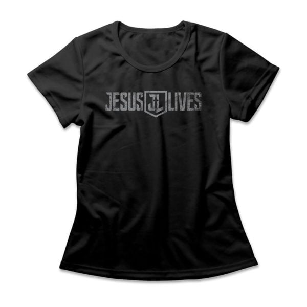 Camiseta Feminina Jesus Lives - Preto