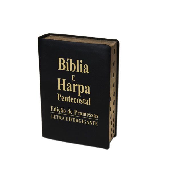 Biblia Letra Hipergigante Luxo Com Harpa 14X21cm